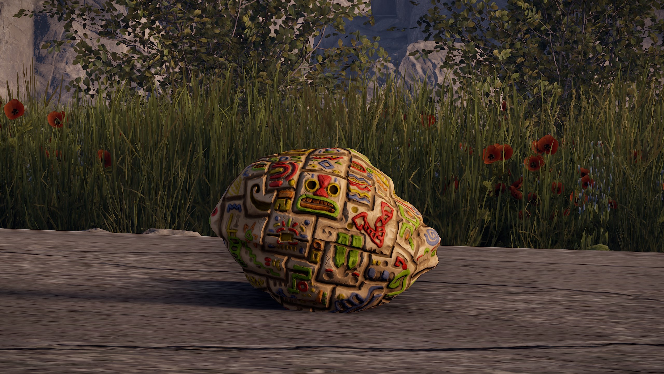 Ancient Squiggles Rock