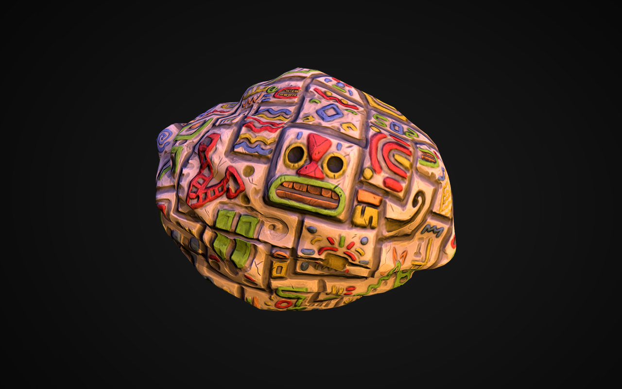 Ancient Squiggles Rock