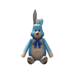 Large Stuffed Bunny- Blue