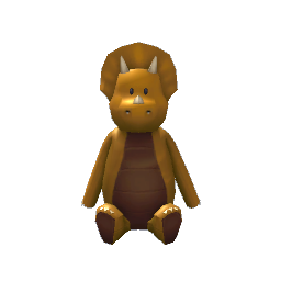 Large Stuffed Dino- Brown