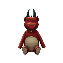 Large Stuffed Dragon- Red