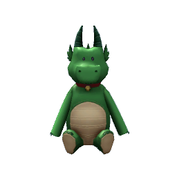 Large Stuffed Dragon- Green