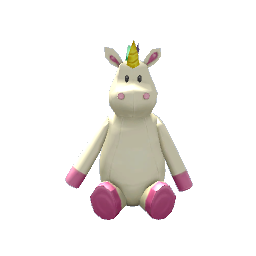 Large Stuffed Unicorn- White