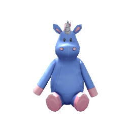 Large Stuffed Unicorn- Blue