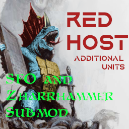 Red Host of Tehenhauin - additional red crested units for lizardmen (Zharrhammer Submod)