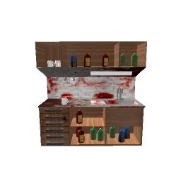 bloody cabinet-Halloween
