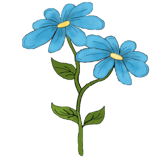 Blume Blau