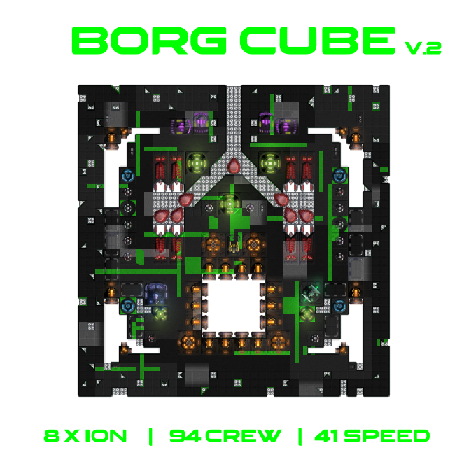 Borg cube v2 - 8 x ion - 94 crew - speed 41
