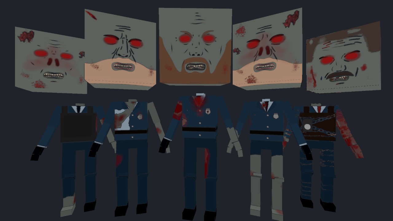 Zombie Vintage Prison Guards