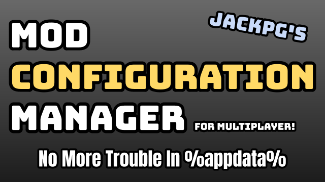 Mod Configuration Manager