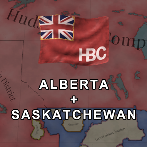 Alberta + Saskatchewan Colonised by HBC