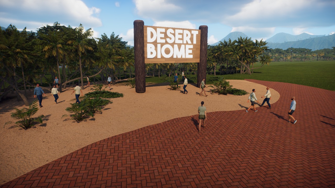 desert biome sign