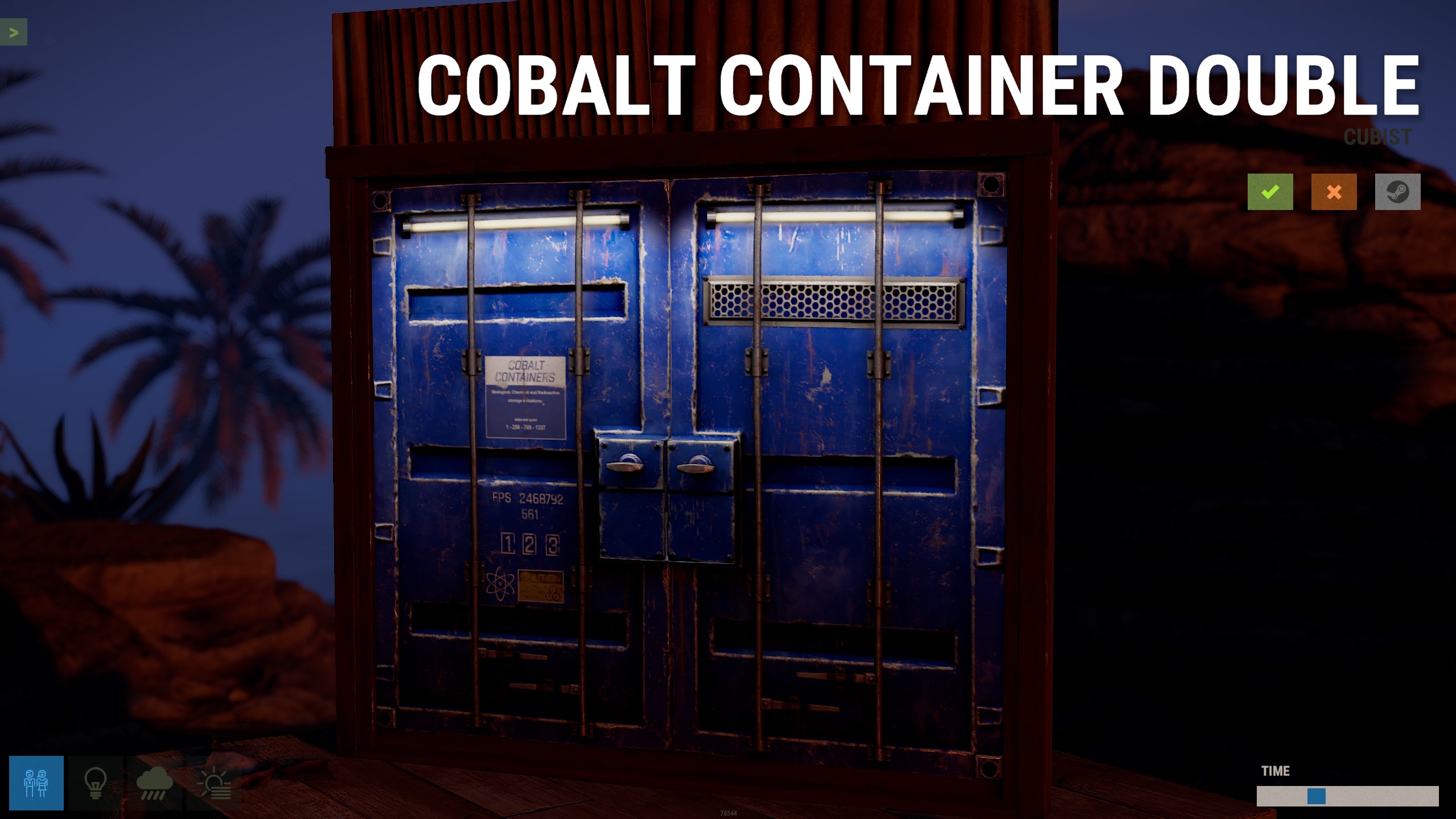 Cobalt Container Double Door