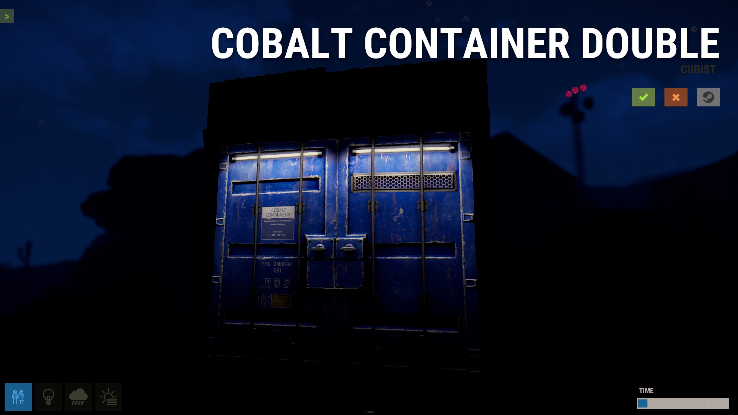 Cobalt Container Double Door
