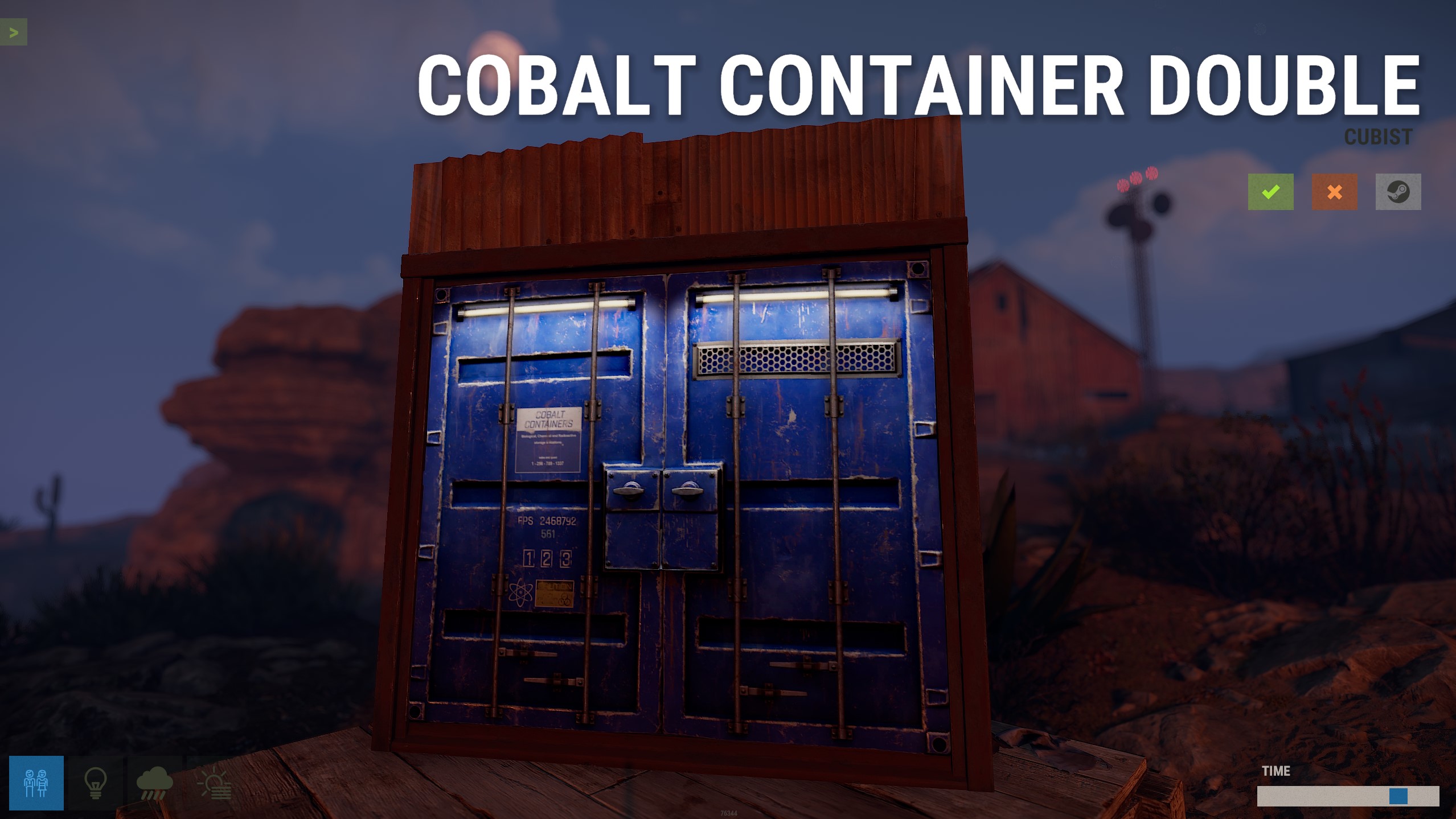 Cobalt Container Double Door