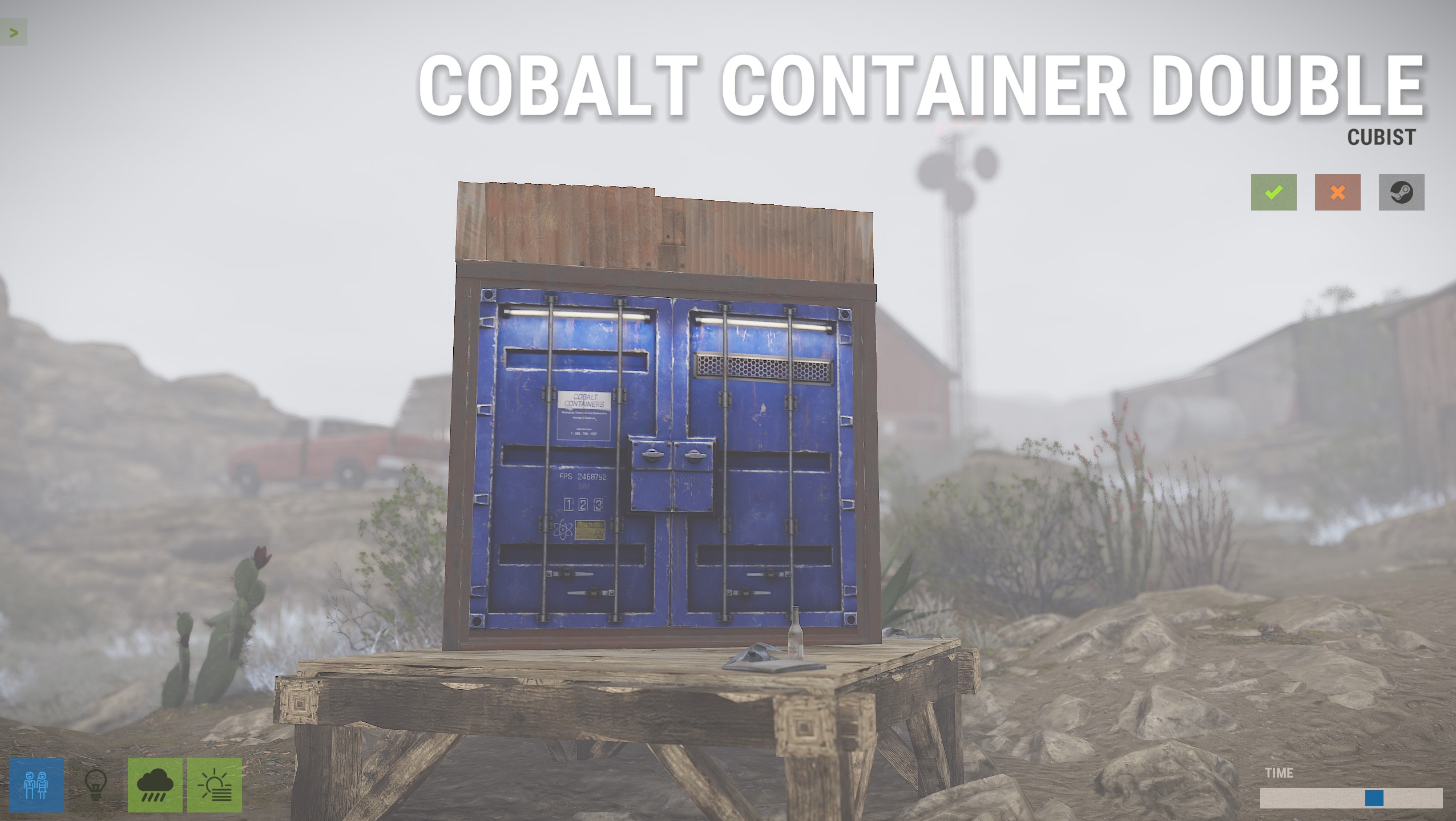 Cobalt Container Double Door