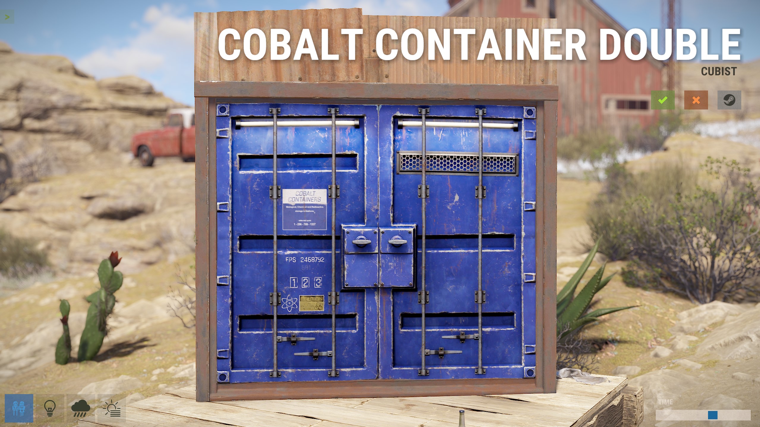 Cobalt Container Double Door