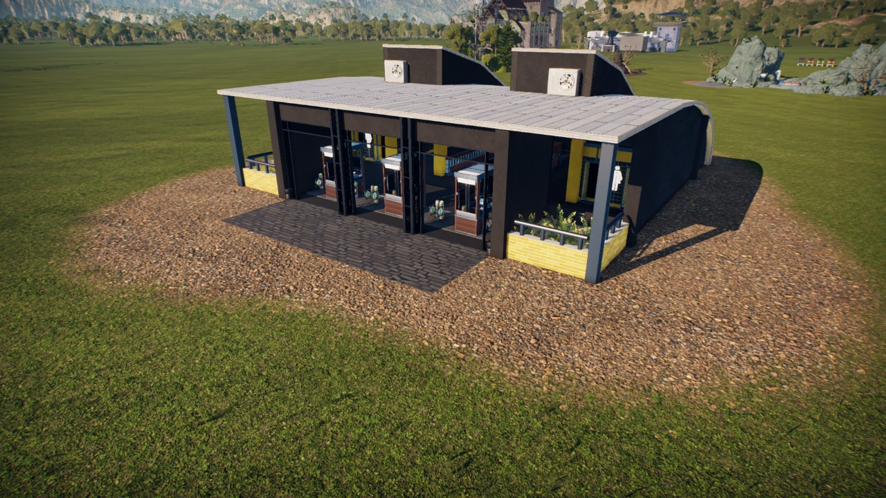 Small modern-ish entrance.