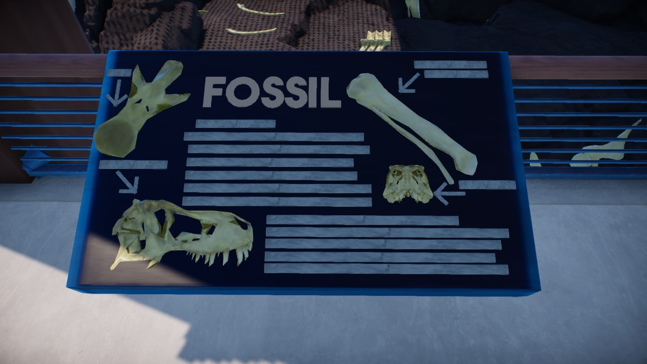 Fossil information sign