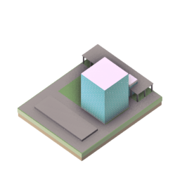 Empty Compact Skyscraper