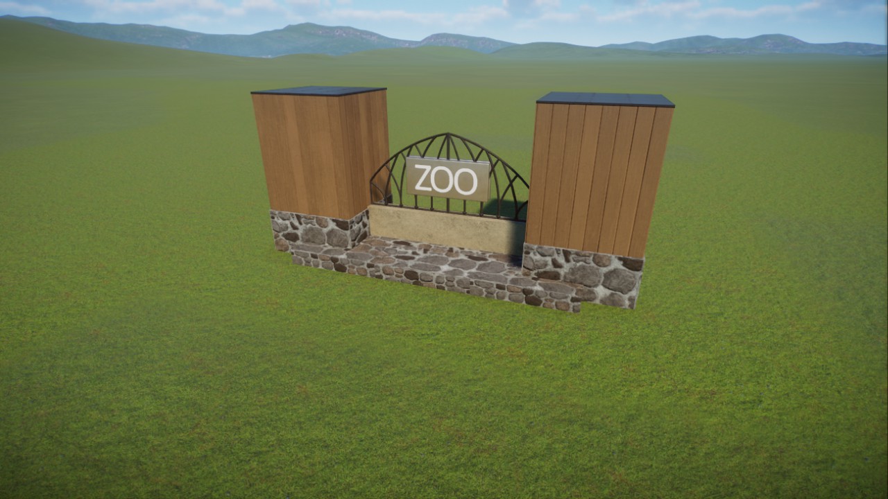Zoo Entrance Sign