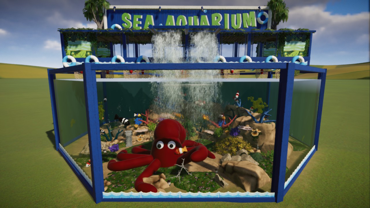Sea aquarium octopus decoration 🐙