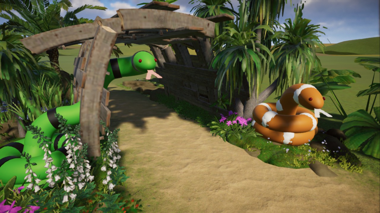 Snake arch path decoration 🐍