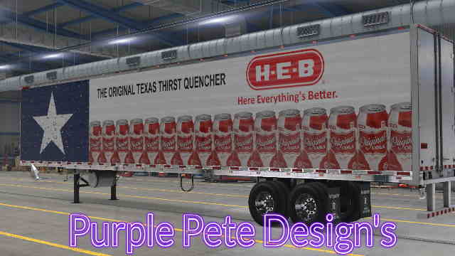 H.E.B. Soda can SKIN for SCS Box Trailers all sizes