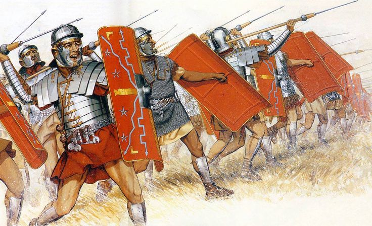 ROM061 Standing Roman Legionary Throwing Pilum figurines et collections