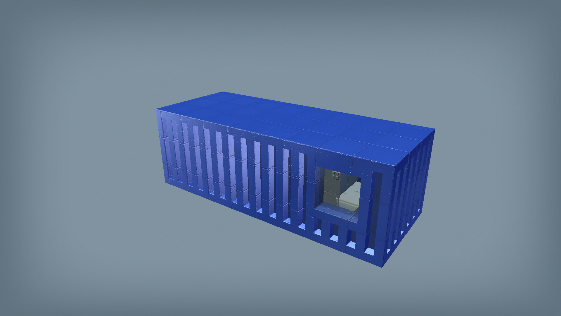 Container House Blue 2
