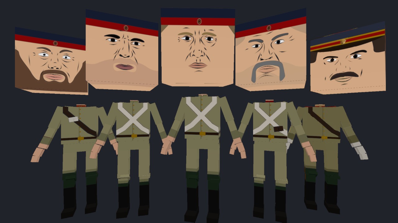 XIX Century Russian Soldiers (Coats)