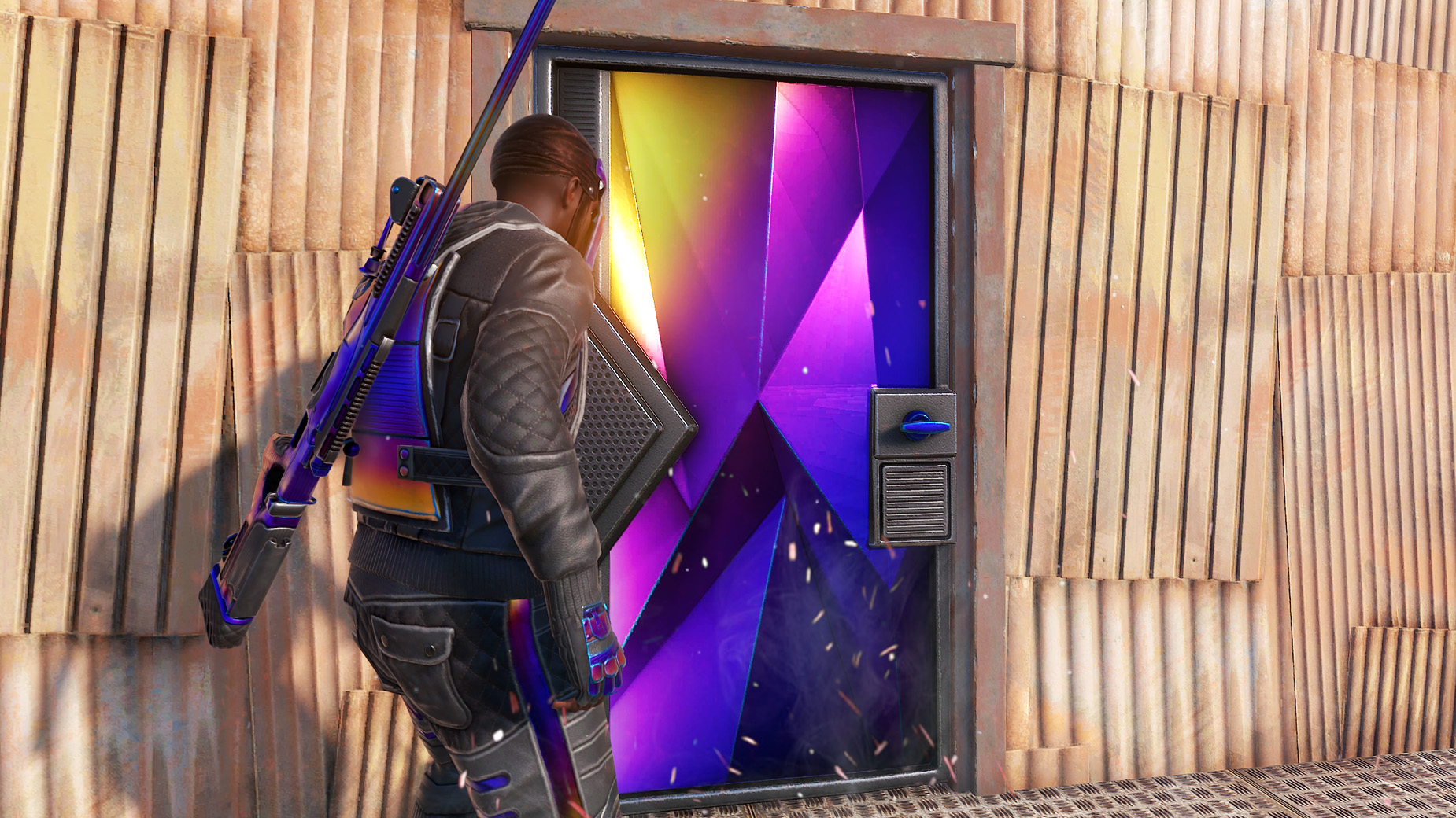 Tempered Sheet Metal Door