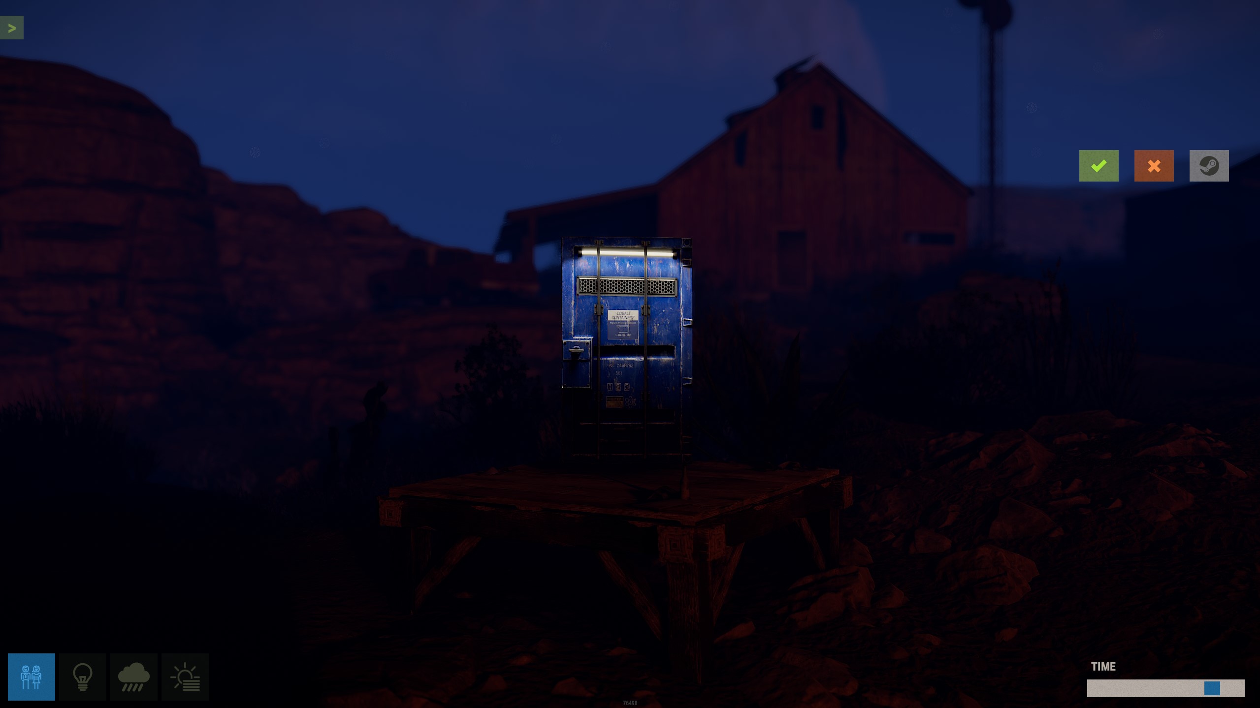 Cobalt Container Metal Door