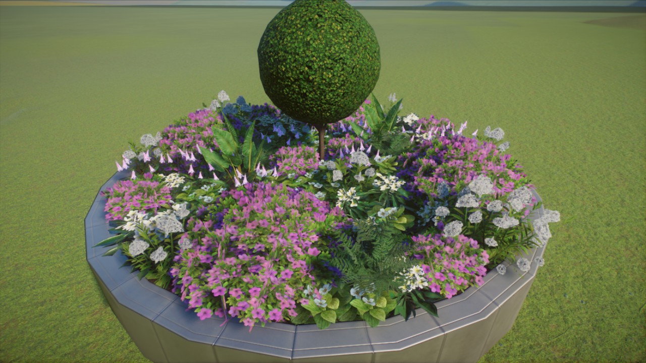 Round New World Planter 1