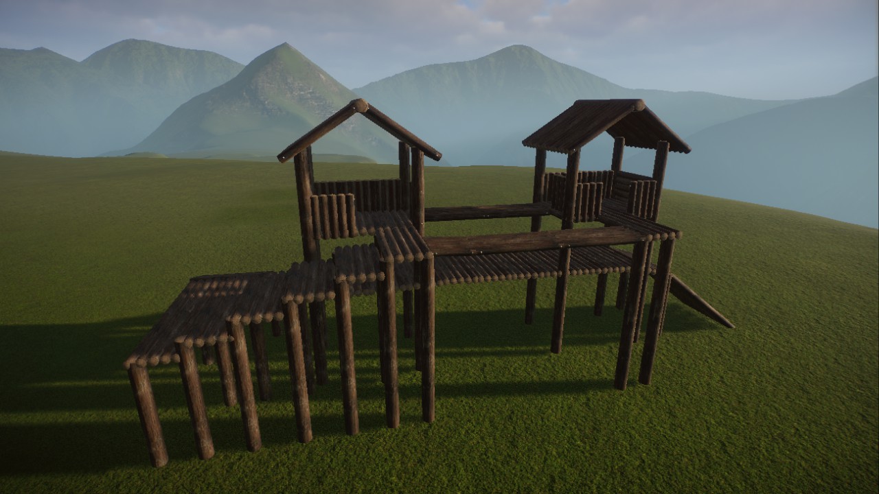 large climbing frame, Kletterrahmen