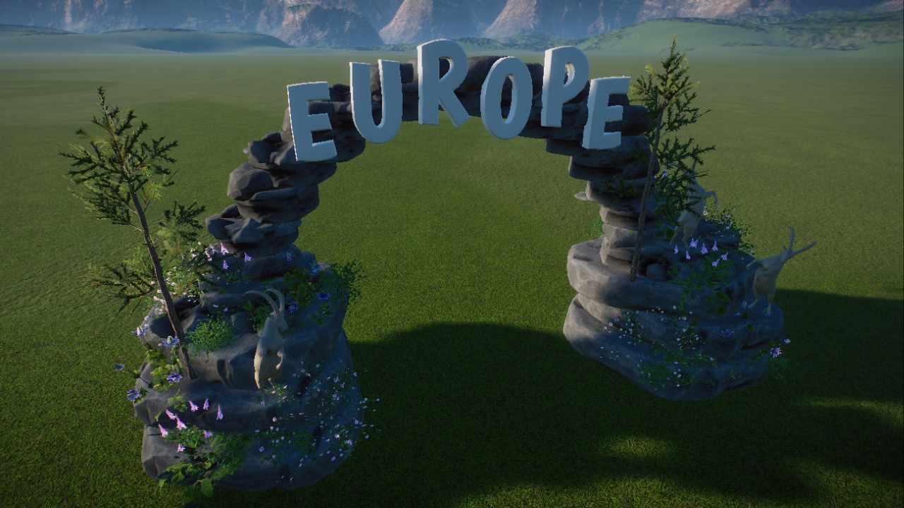 Entrance, gate Europe, Tor, Eingang Europa