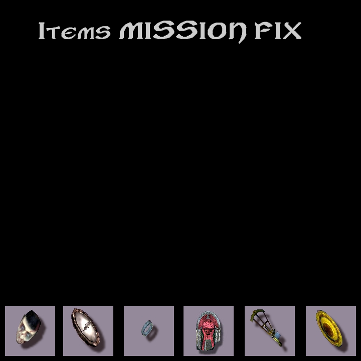 Items mission fix