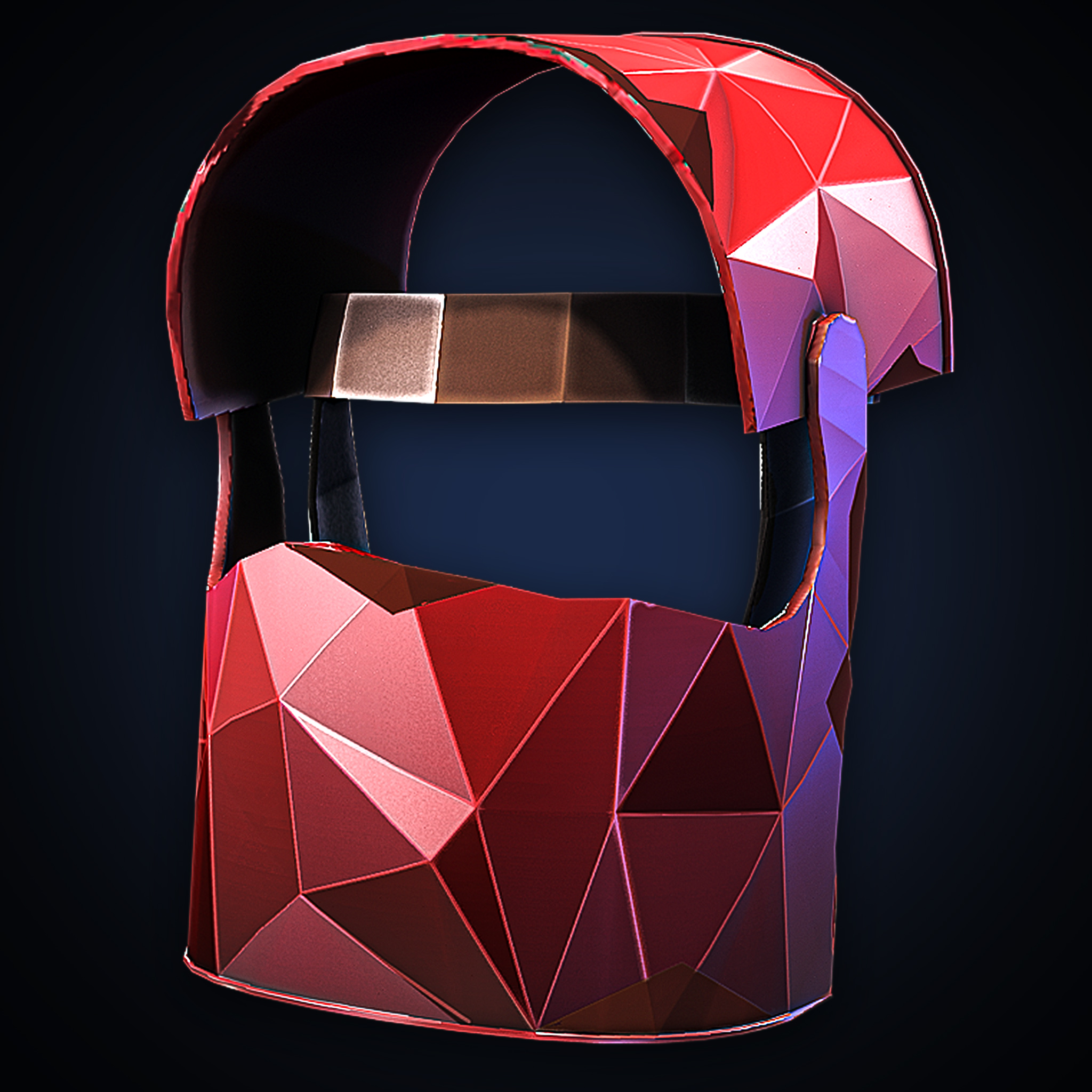 Low Poly Helmet
