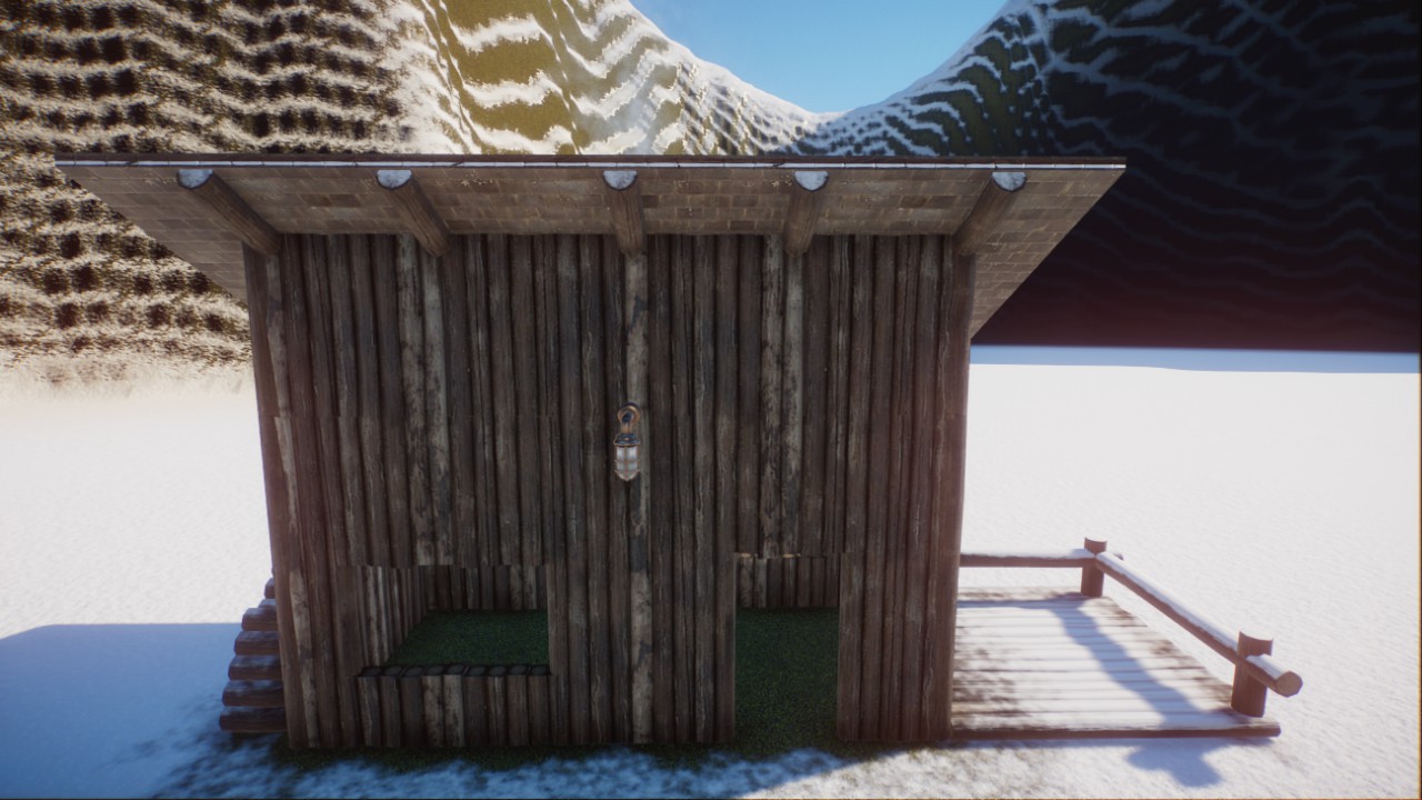 Small Rustic Cabin with Deck