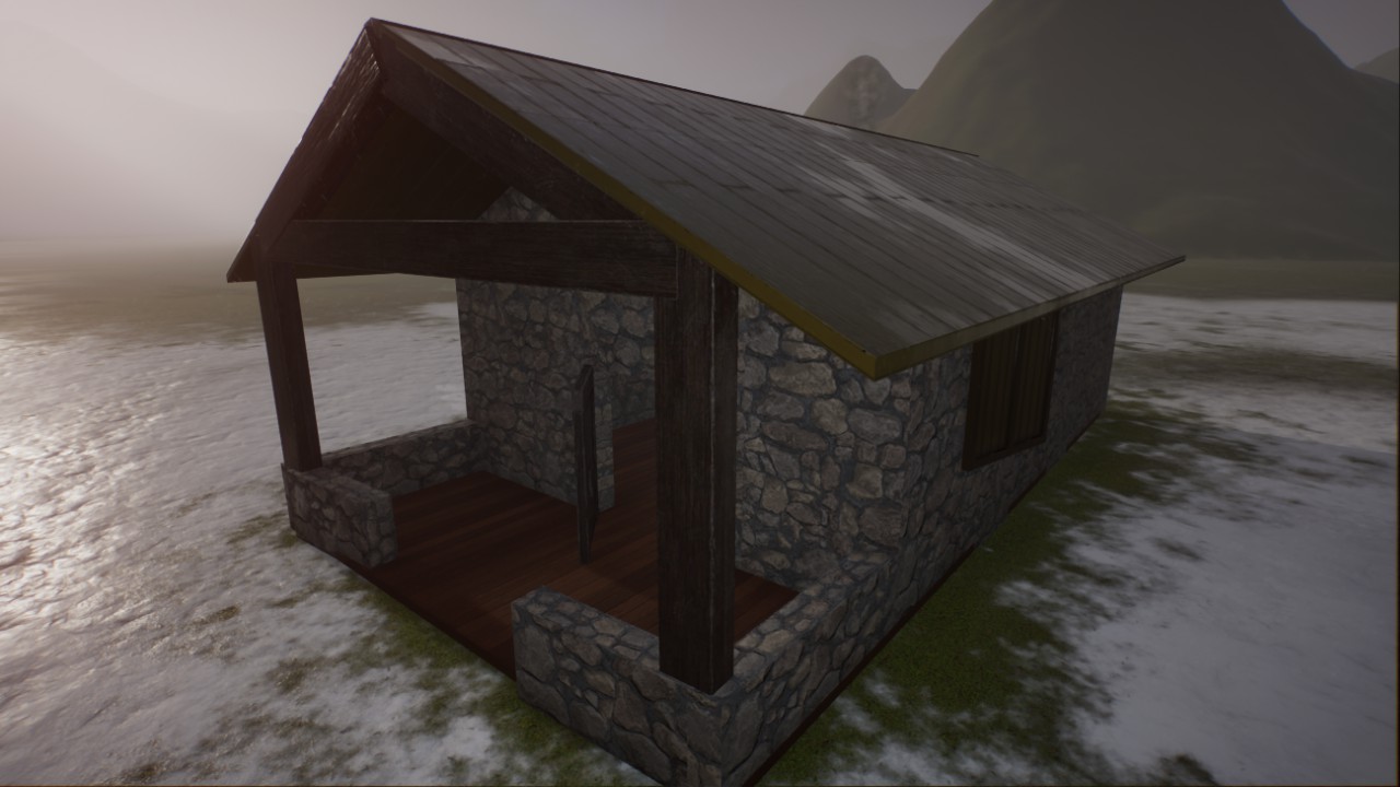 Mountain Climber's Rustic Cabin