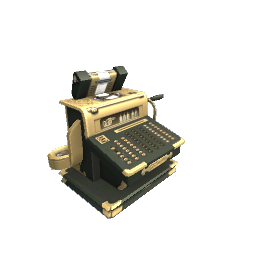 Antique Cash Register- Black
