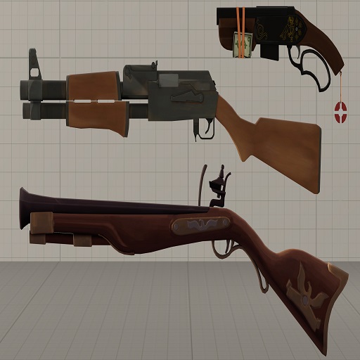 Team Fortress 2 Enhanced Small Weapons Pack #3 (Props)