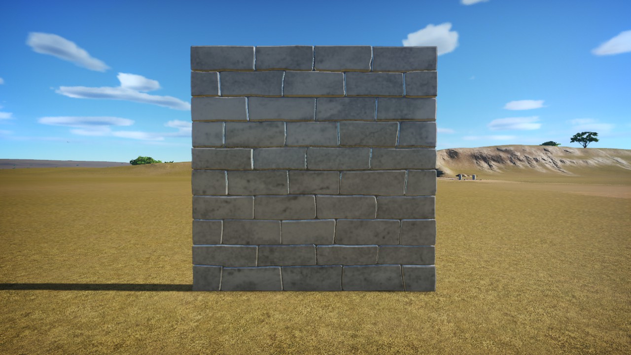 4x4 stone wall