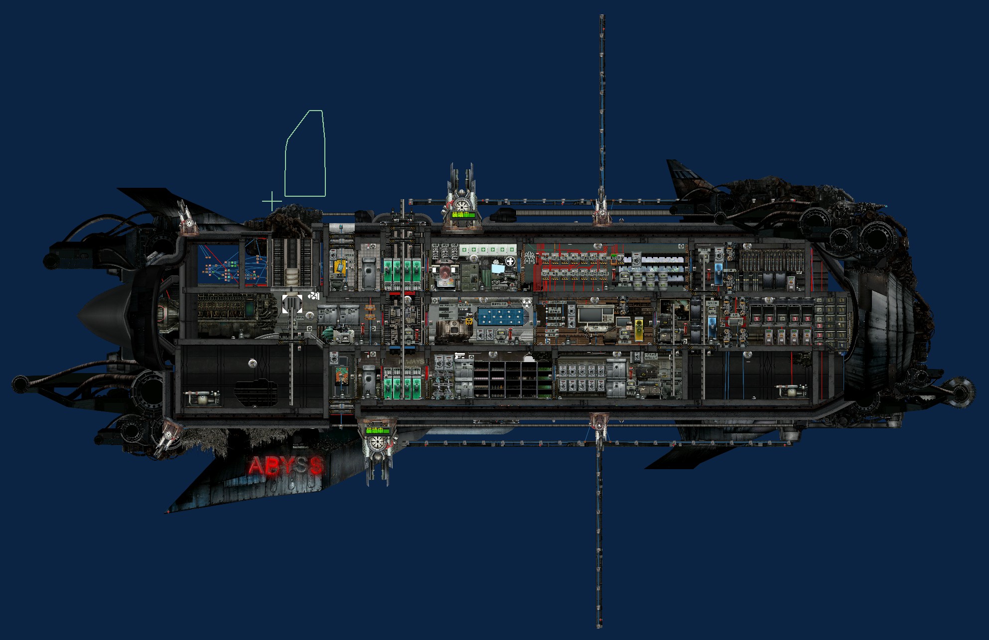 [cn]abyss深渊级炮艇 改造 – Barotrauma Mod