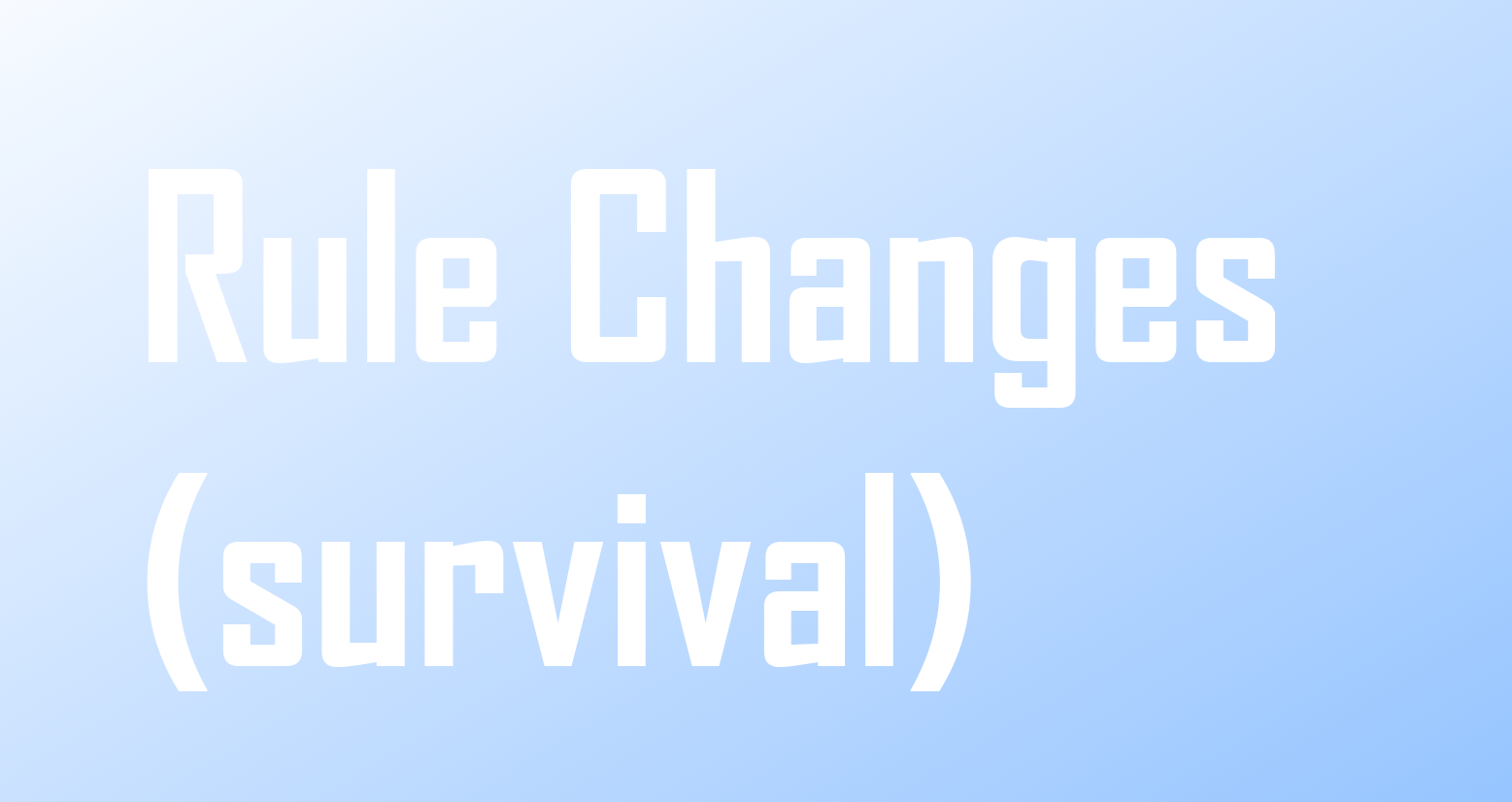 Modkit Rule Changes (Survival) preview