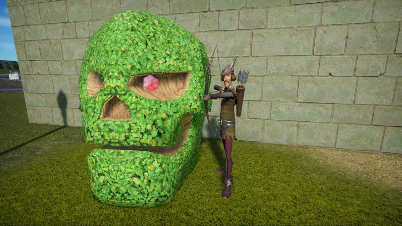 Skull Topiary