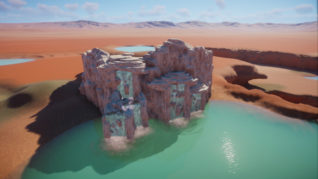 Aqua-Stein Wasserfall 1