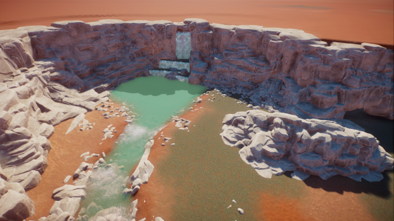 Aqua-Stein Wasserfall 3