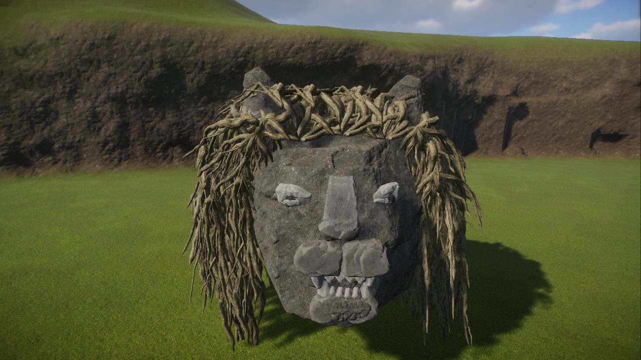 lion head, Löwenkopf Stein