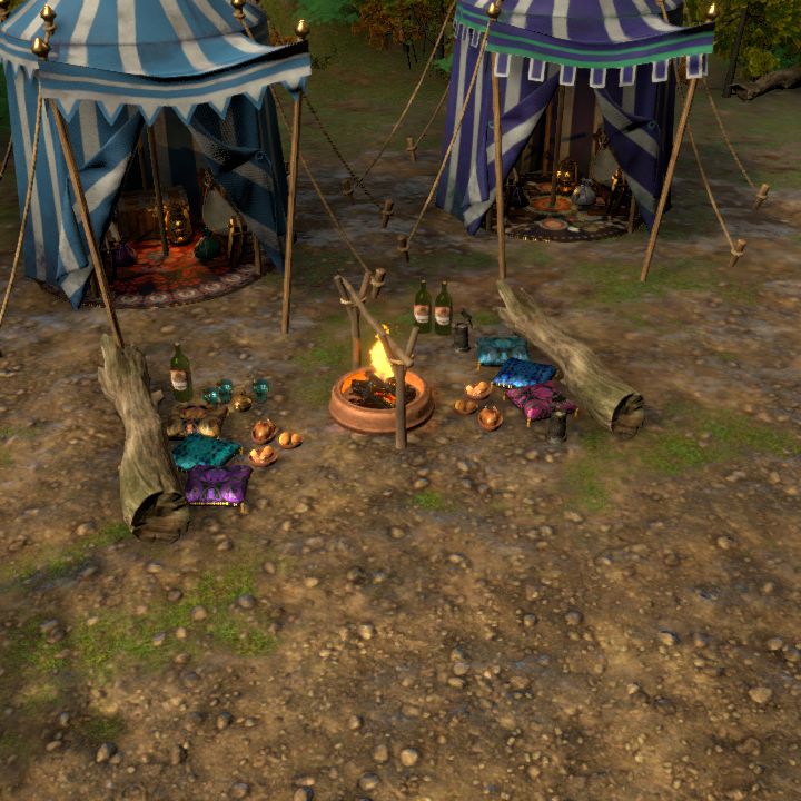 Riverside campsite